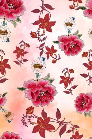 手绘印花华亿平台图片