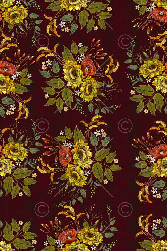 手绘印花华亿平台图片