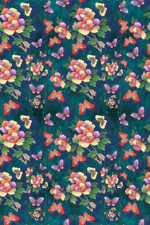 手绘印花华亿平台图片