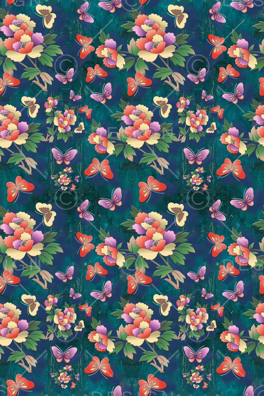 手绘印花华亿平台图片