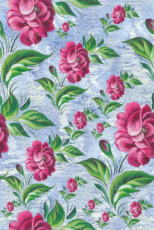 手绘印花华亿平台图片