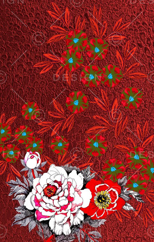 定位花印花华亿平台图片