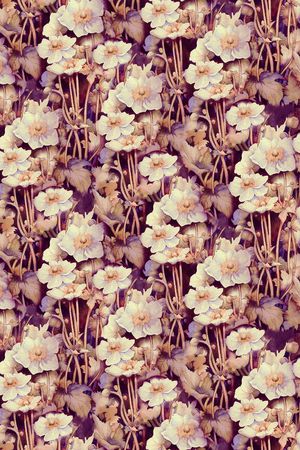 彩底花卉印花华亿平台图片