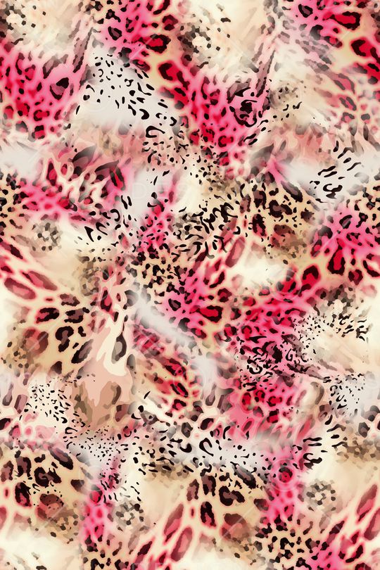 动物纹印花华亿平台图片