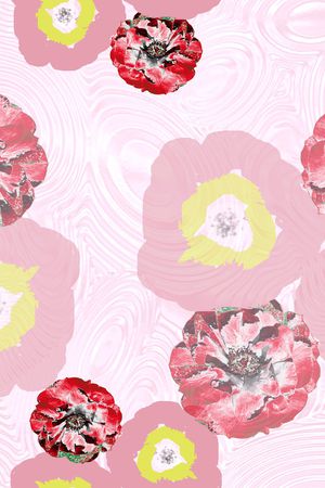 手绘印花华亿平台图片