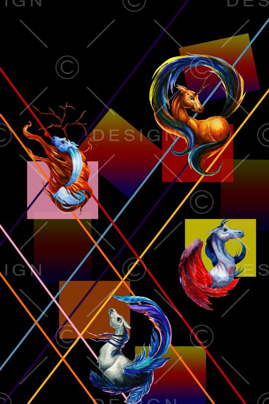 线条印花华亿平台图片