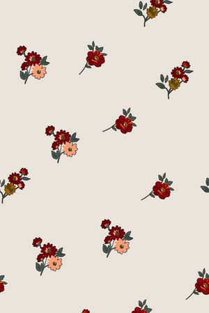 手绘花卉印花华亿平台图片