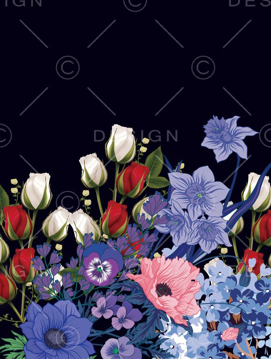 胸前独幅印花华亿平台图片