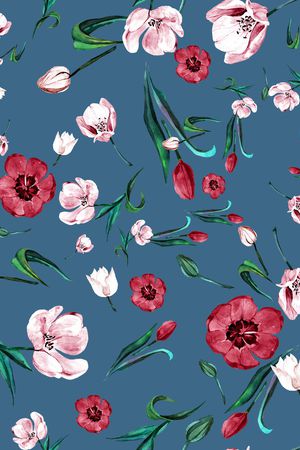 郁金香印花华亿平台图片