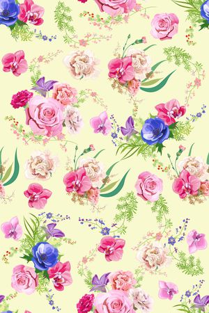 小碎花印花华亿平台图片