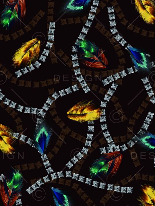 抽象男装印花华亿平台图片