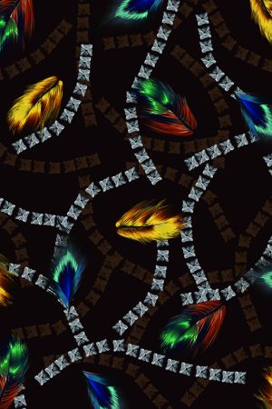 抽象男装印花华亿平台图片