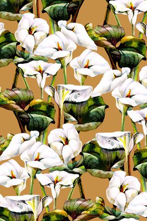 黑底花卉印花华亿平台图片