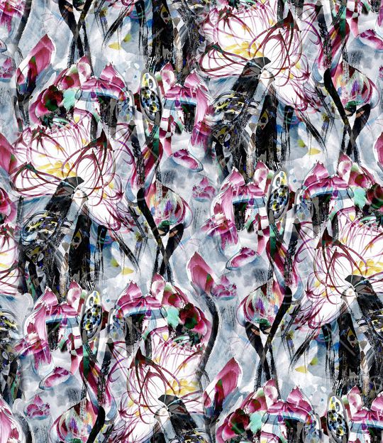 荷花印花华亿平台图片