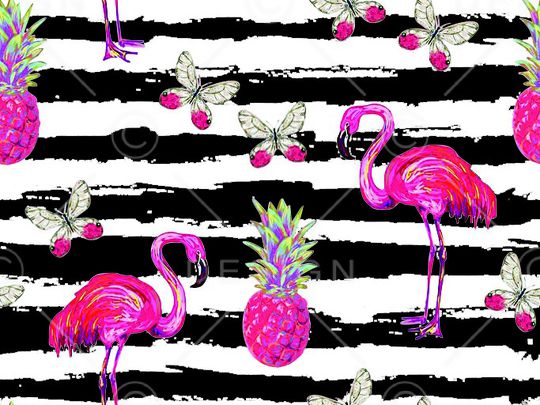 卡通动物印花华亿平台图片