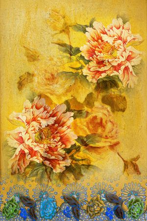 定位花印花华亿平台图片