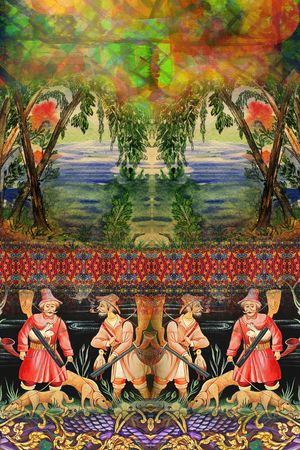 波西米亚印花华亿平台图片