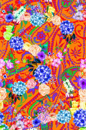 佩斯利印花华亿平台图片