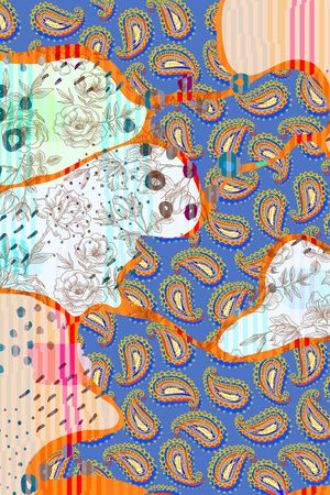 佩斯利印花华亿平台图片