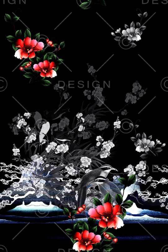 鸟印花华亿平台图片