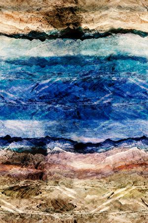 风景景观印花华亿平台图片