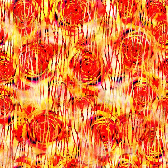 抽象花卉印花华亿平台图片