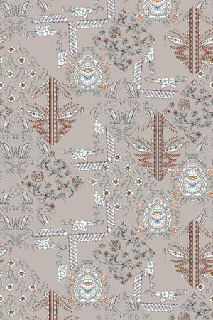 佩斯利印花华亿平台图片