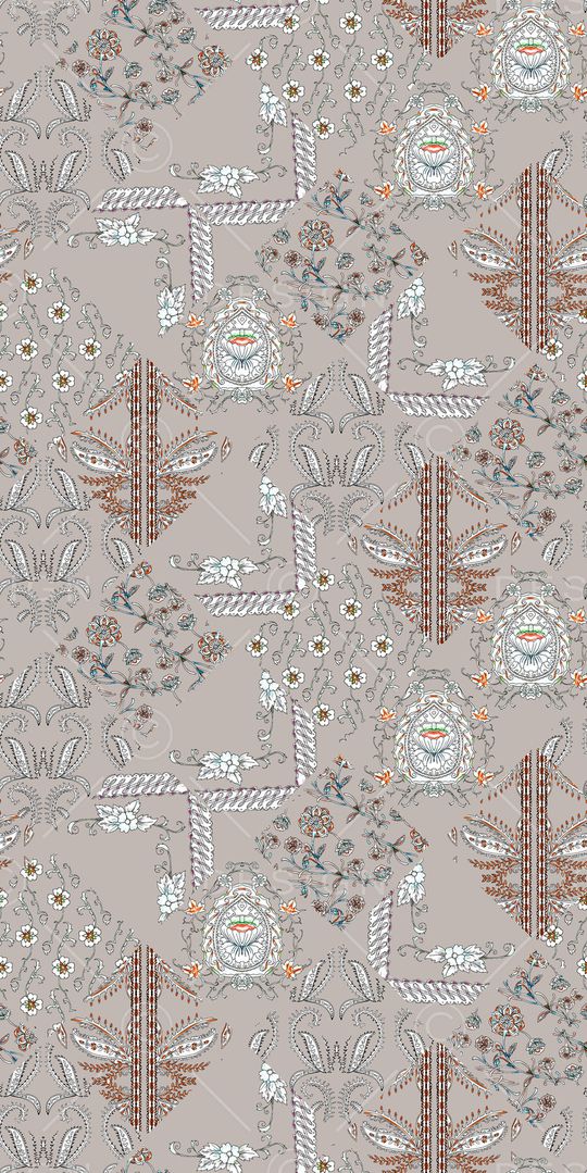 佩斯利印花华亿平台图片