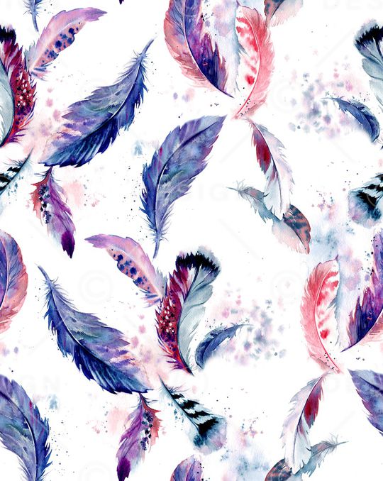 羽毛印花华亿平台图片