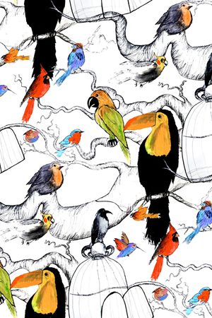 树枝印花华亿平台图片