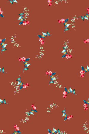 满版散花印花华亿平台图片