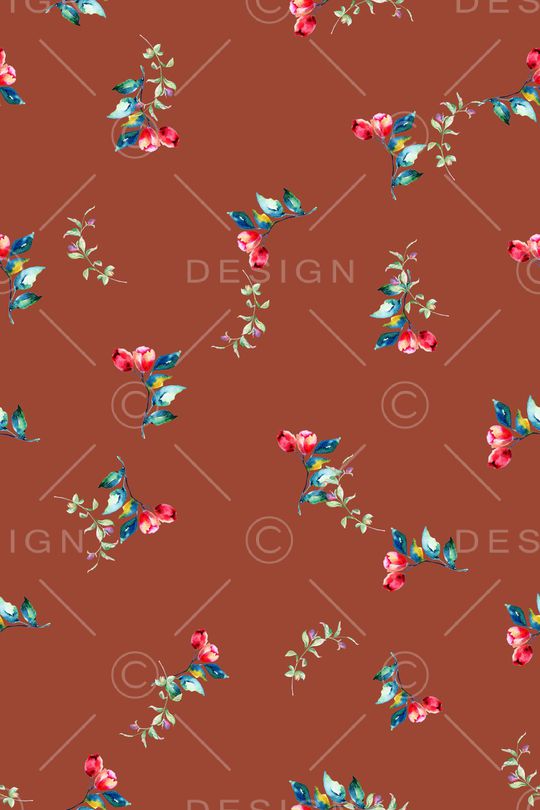 满版散花印花华亿平台图片