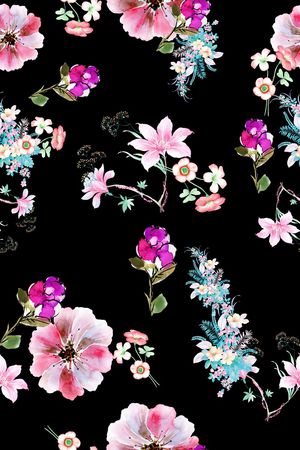 满版散花印花华亿平台图片