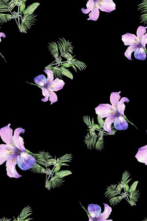 满版散花印花华亿平台图片