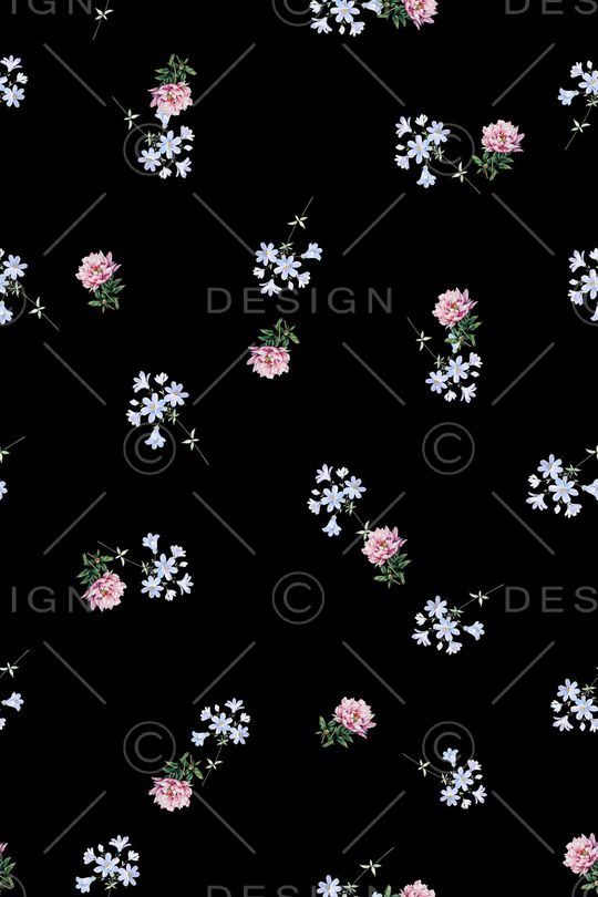 满版散花印花华亿平台图片