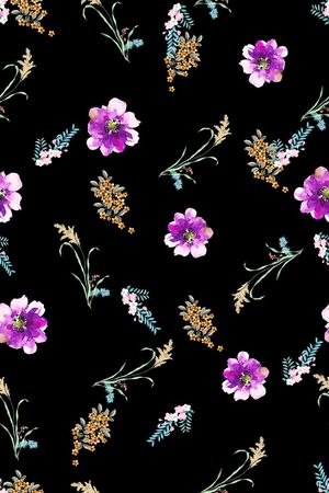 满版散花印花华亿平台图片