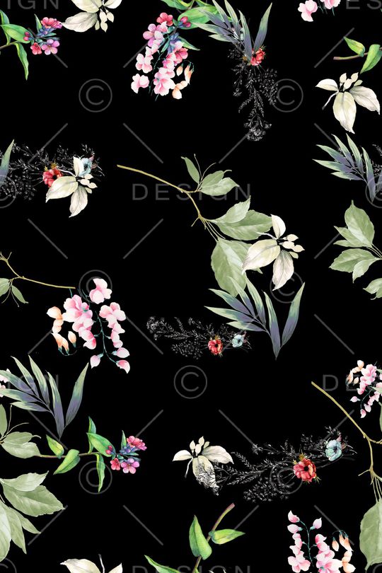 满版散花印花华亿平台图片