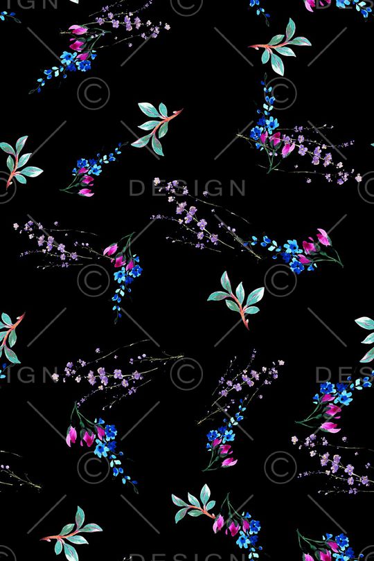 满版散花印花华亿平台图片