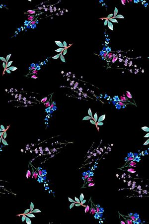 满版散花印花华亿平台图片