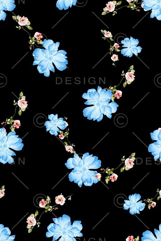 满版散花印花华亿平台图片