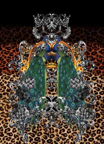 抽象印花华亿平台图片