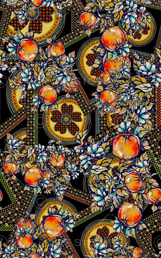 抽象印花华亿平台图片