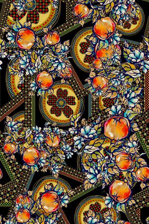 抽象印花华亿平台图片