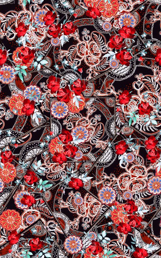 抽象印花华亿平台图片