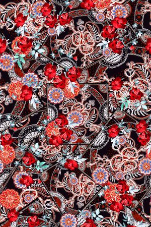 抽象印花华亿平台图片