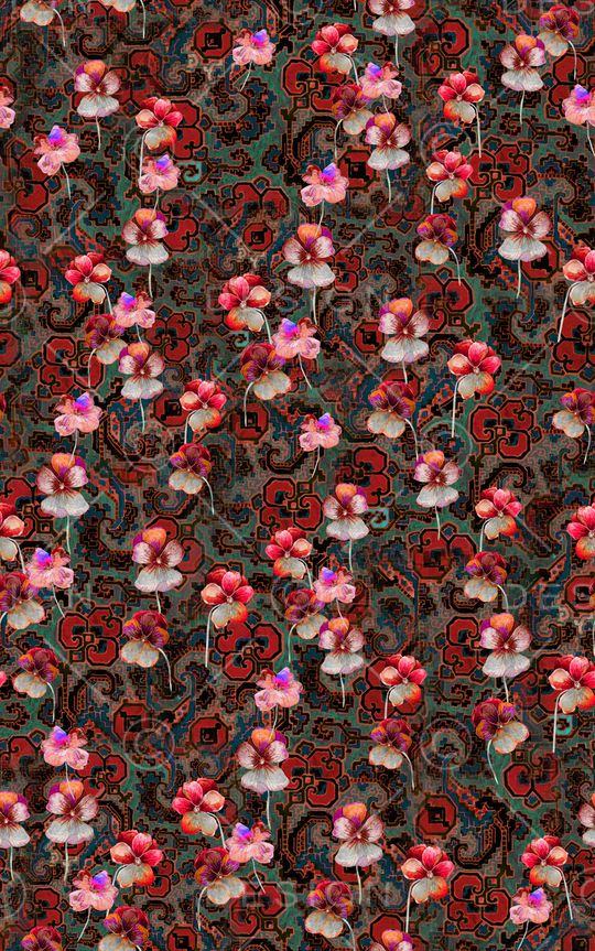 抽象印花华亿平台图片