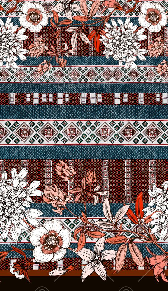 民族风印花华亿平台图片