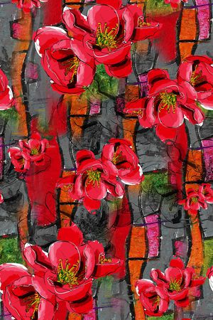 抽象印花华亿平台图片