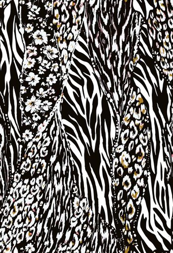 几何花卉印花华亿平台图片