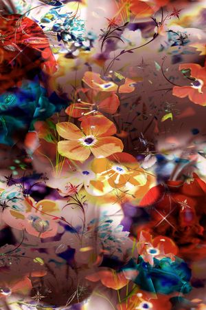 植物印花华亿平台图片